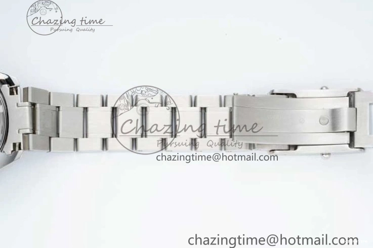 0720 Cozy Speedmaster Racing Master SS HKF Best Edition Black White Dial on SS Bracelet A 7807